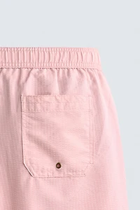 LONG SEERSUCKER SWIM SHORTS
