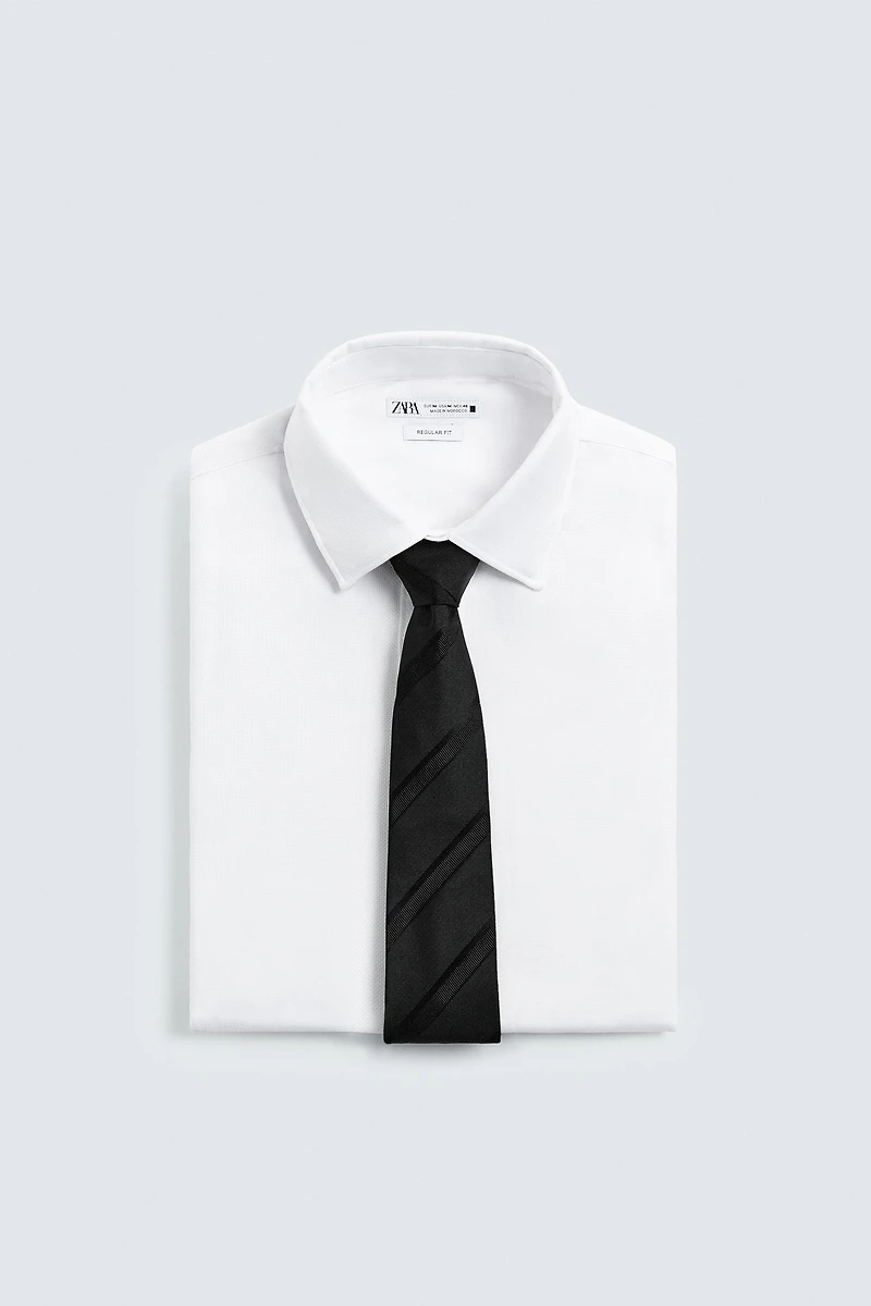 100% SILK STRIPED TIE