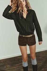 OVERSIZED PLAID SHIRT