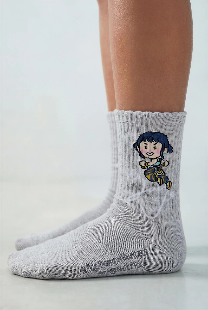 LOT DE TROIS CHAUSSETTES MI-HAUTES KPOP DEMON HUNTERS™ NETFLIX