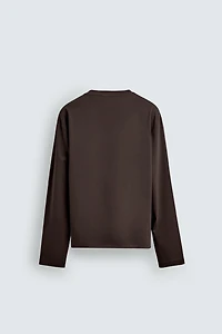 MERCERIZED LONG SLEEVE T-SHIRT