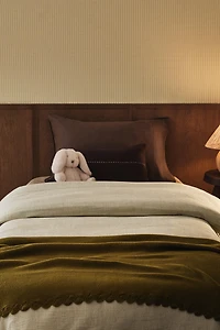 CHILDREN'S MUSLIN STRIPED DUVET COVER