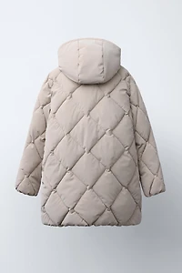 MANTEAU LÉGER MATELASSÉ EFFET GOMME