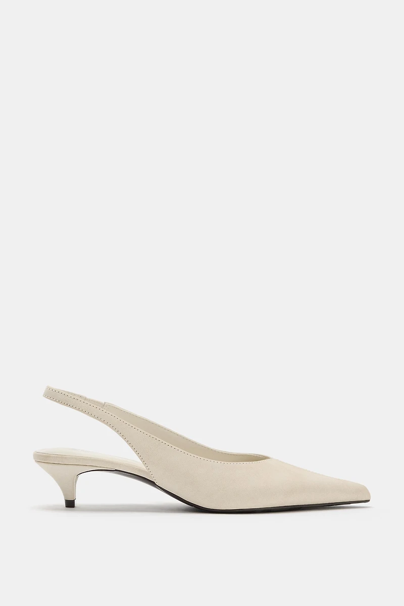 CHAUSSURES À TALONS ET BRIDES ARRIÈRE EN CUIR