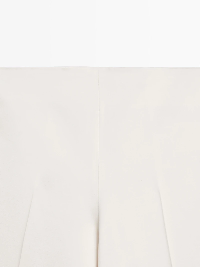 Satin wide-leg trousers