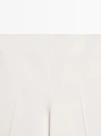 Satin wide-leg trousers