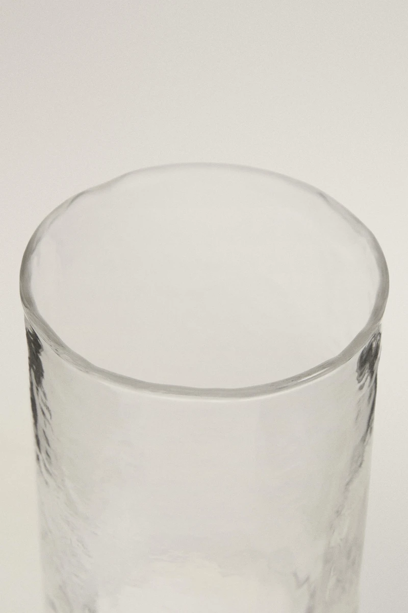 VERRE À SODA VERRE MARTELÉ