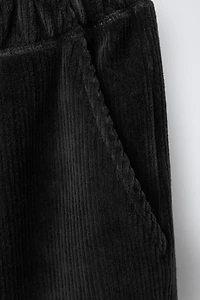 WIDE LEG CORDUROY PANTS