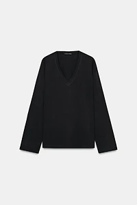 Cotton V-Neck T-Shirt