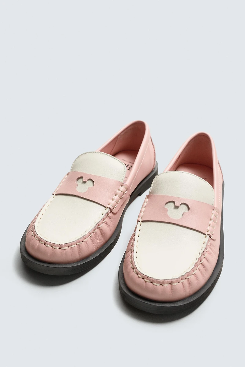 LEATHER LOAFERS HARRY LAMBERT FOR ZARA X DISNEY