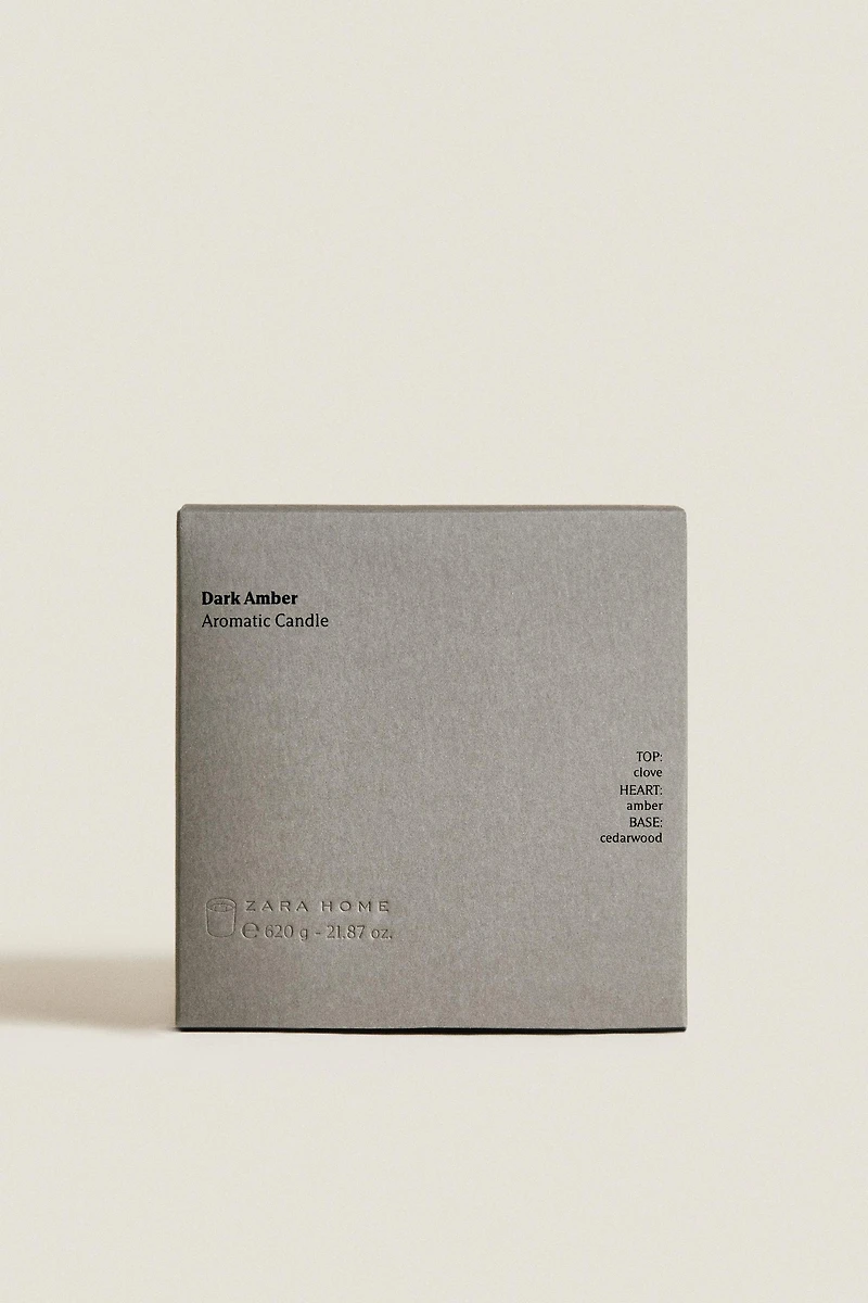 (620 G) DARK AMBER SCENTED CANDLE