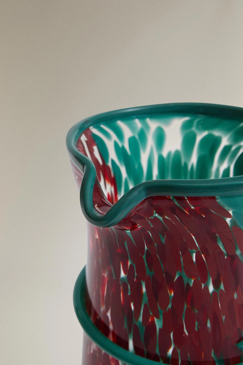 BLOWN GLASS PITCHER | MARISA BERENSON