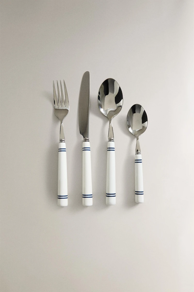4-PIECE CERAMIC FLATWARE SET