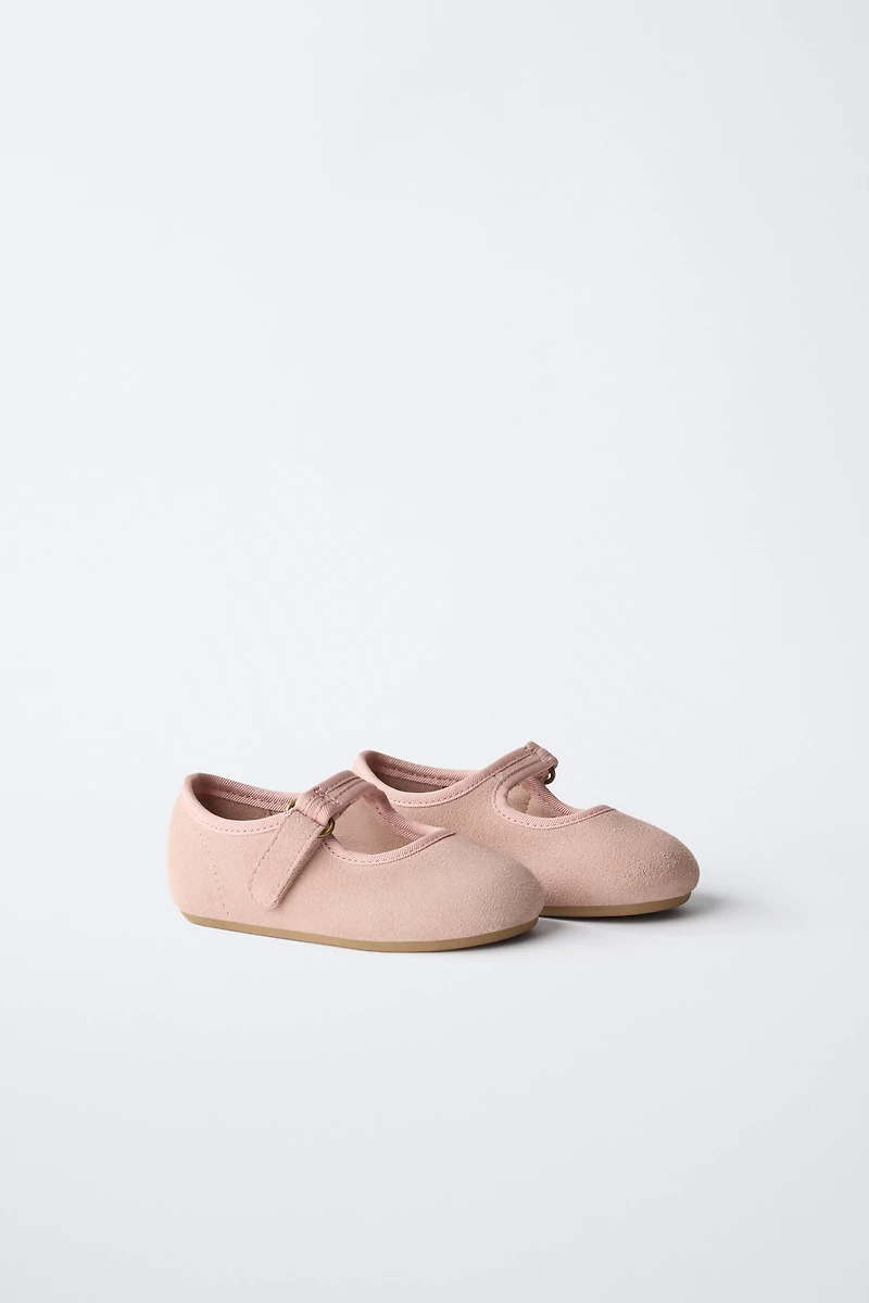 BAREFOOT LEATHER BALLET FLATS