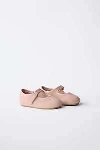 BAREFOOT LEATHER BALLET FLATS