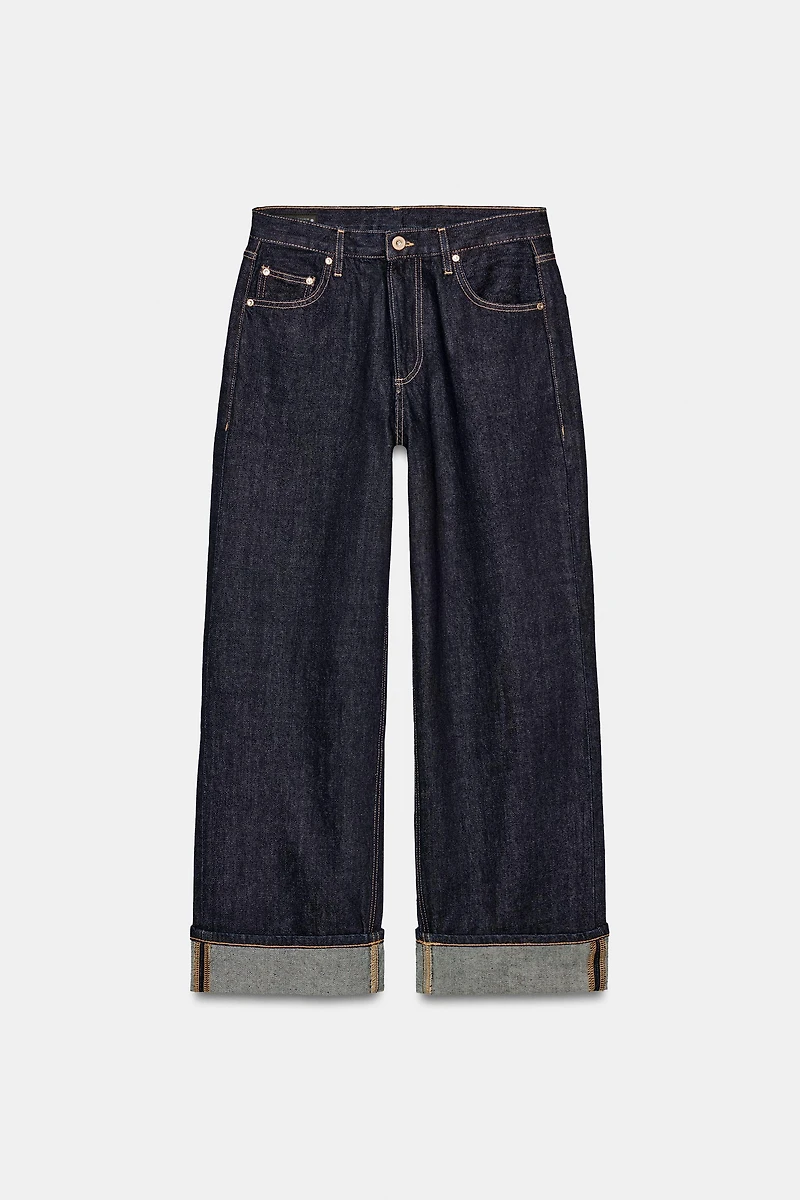 ZW COLLECTION BAGGY MID-RISE JEANS