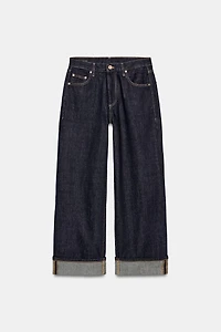 ZW COLLECTION BAGGY MID-RISE JEANS