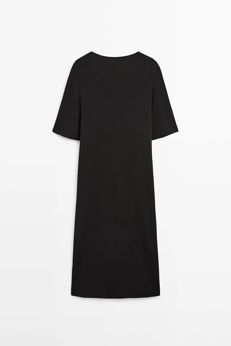 Midi dress with sleeve detail