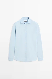 Chemise regular fit en denim 100 % coton