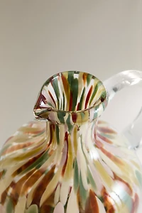 COLORED GLASS PITCHER
