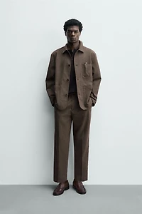 RELAXED FIT HOUNDSTOOTH SUIT PANTS