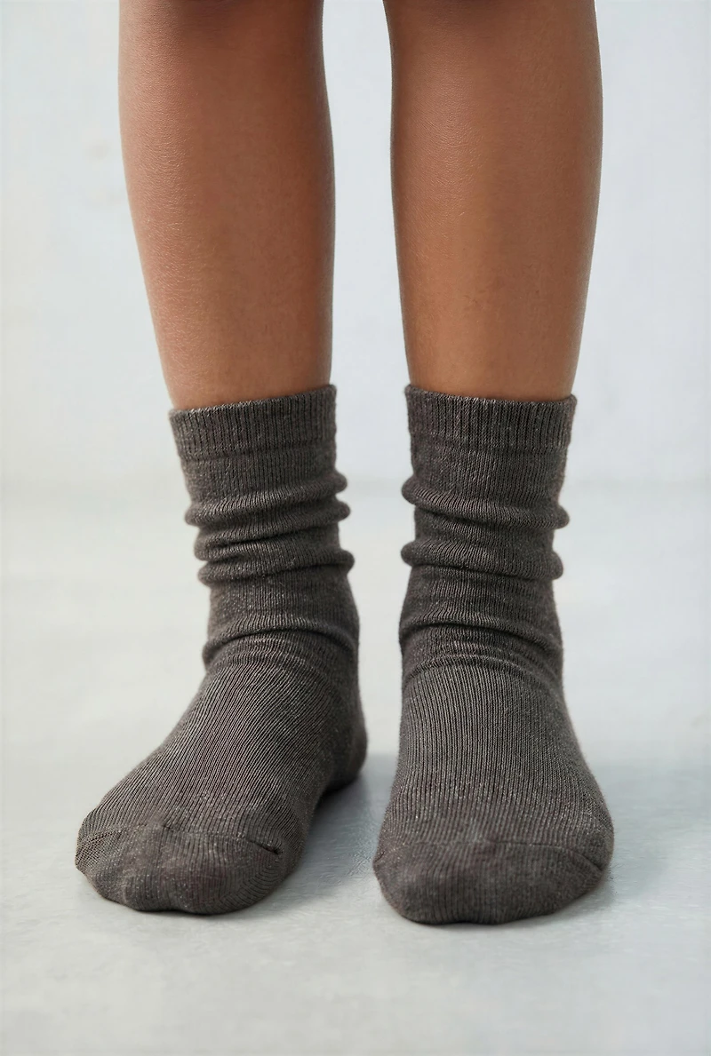 FIVE-PACK OF LONG PLAIN SOCKS