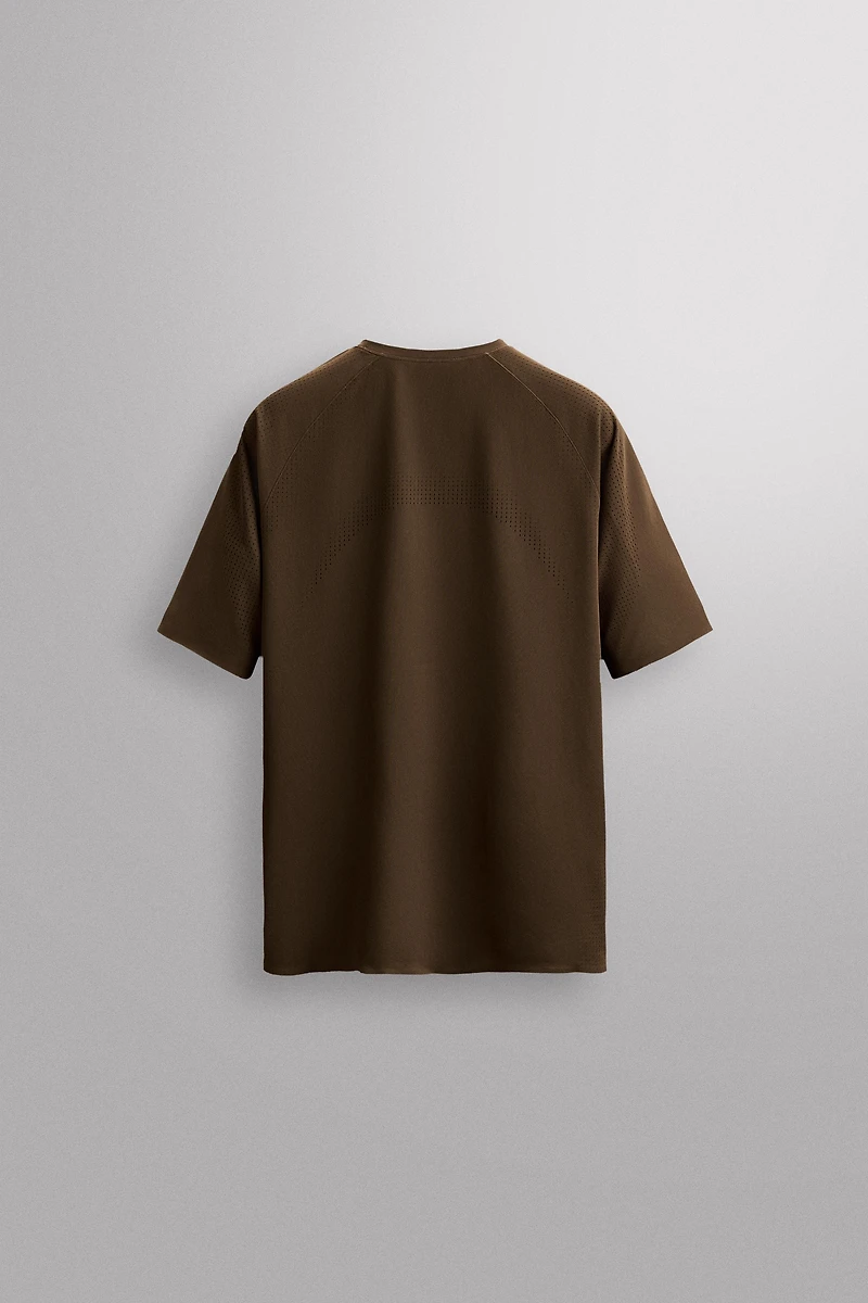 OPEN KNIT STRUCTURE T-SHIRT