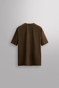 OPEN KNIT STRUCTURE T-SHIRT