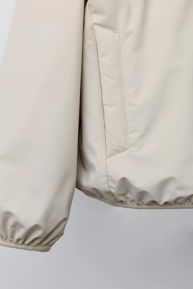 REVERSIBLE NYLON FLEECE JACKET