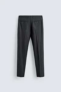 100% WOOL SUIT PANTS