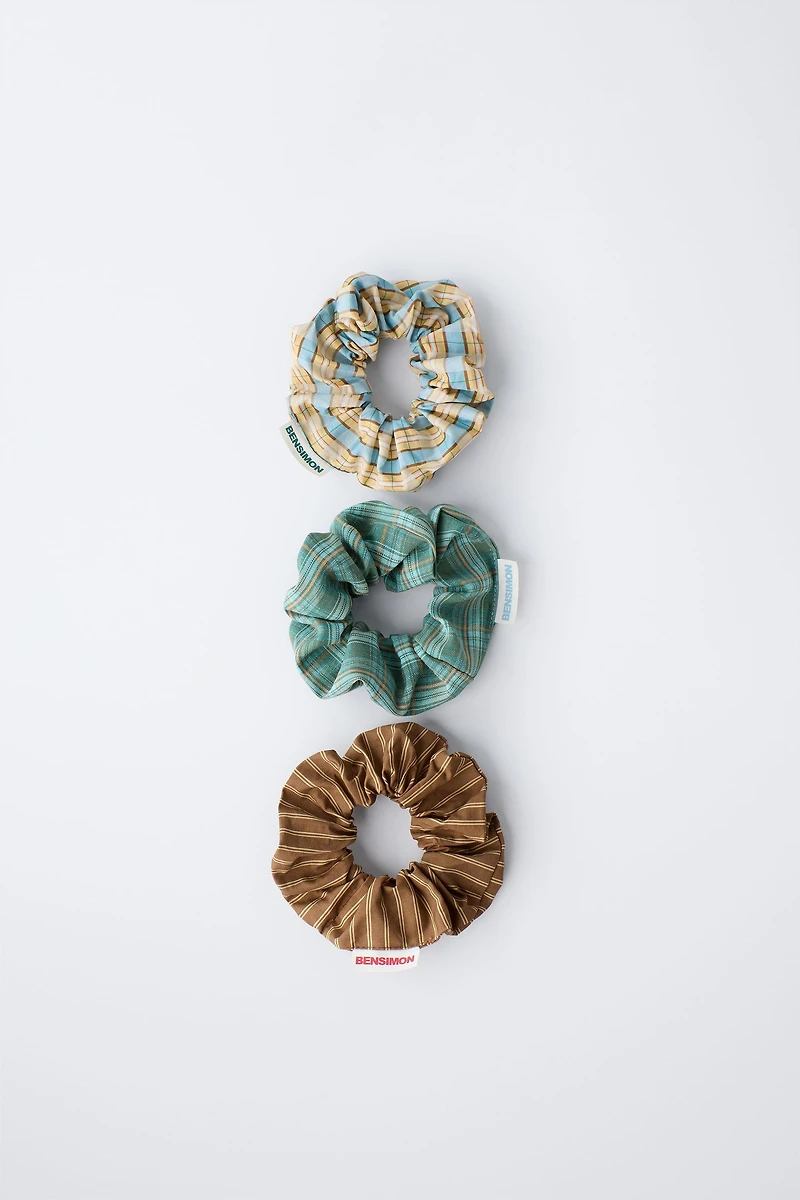THREE-PACK OF BENSIMON ® X ZARA SCRUNCHIES