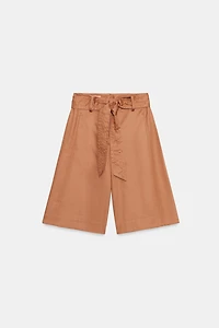 LONG BELTED SHORTS