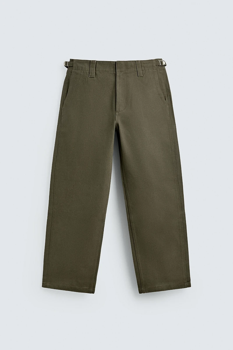 RELAXED FIT CHINO PANTS WITH BELT LOOPS