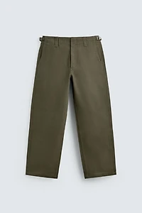RELAXED FIT CHINO PANTS WITH BELT LOOPS
