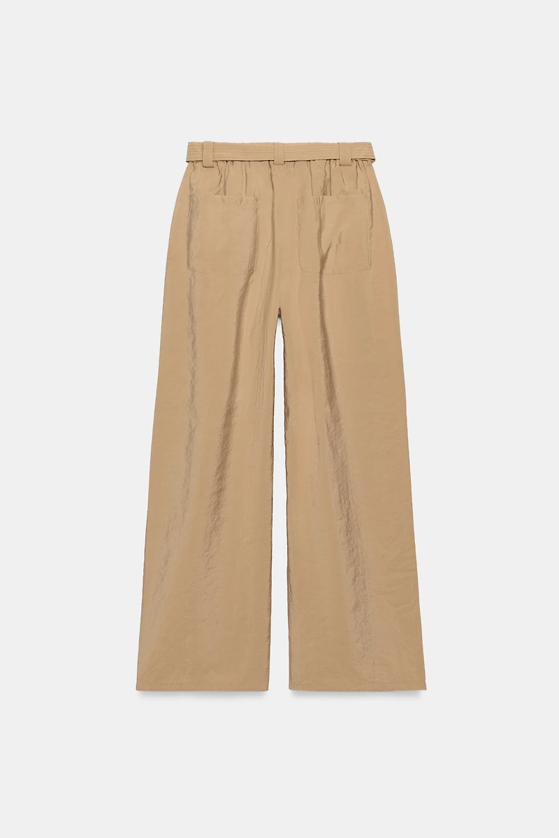 STRAIGHT LEG PANTS WITH BELT