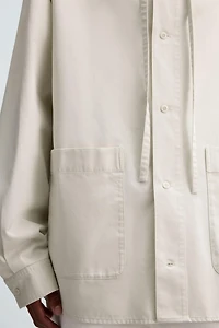 OVERSIZED FIT HOODED OVERSHIRT