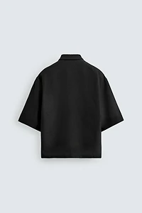 BOXY FIT TEXTURED SHIRT