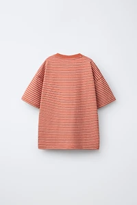 EMBROIDERED STRIPED T-SHIRT