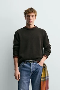 WOOL - CASHMERE JUMPER AARON LEVINE X ZARA