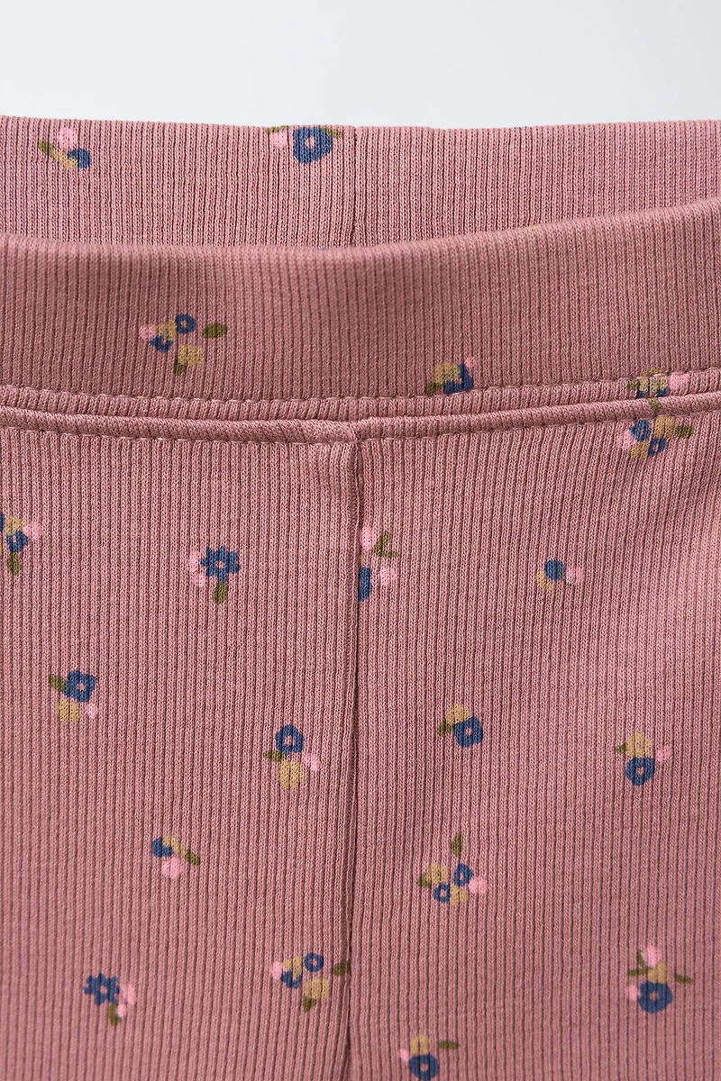 FLORAL SWEATSHIRT AND LEGGINGS SET