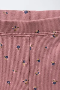 FLORAL SWEATSHIRT AND LEGGINGS SET