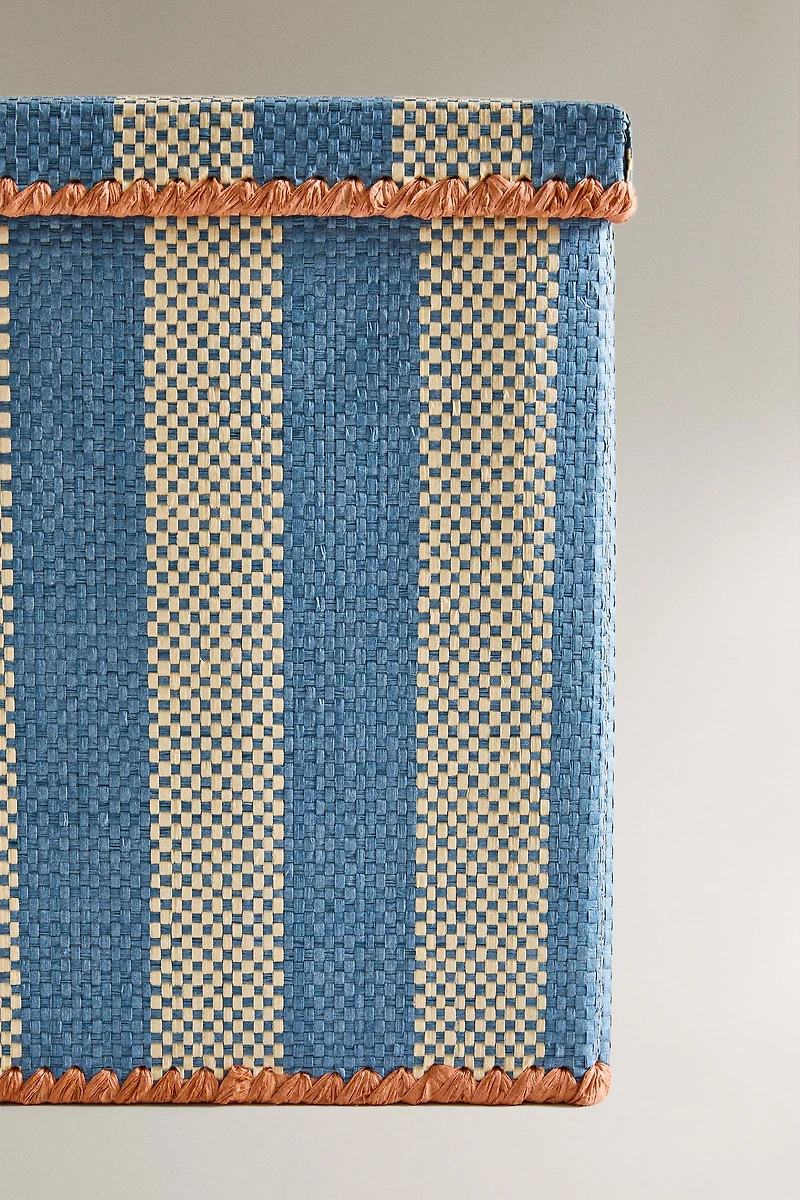 KIDS' FOLDABLE STRIPED BASKET