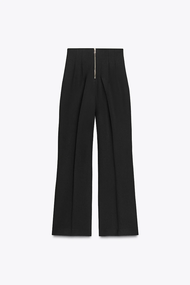 HIGH-WAISTED ZIPPER PANTS ZW COLLECTION