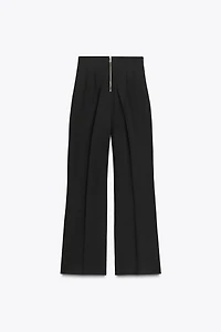 HIGH-WAISTED ZIPPER PANTS ZW COLLECTION