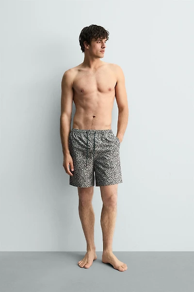 MAILLOT DE BAIN LONG À IMPRIMÉ ANIMAL