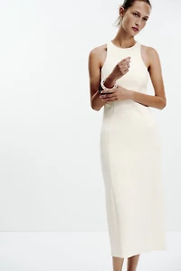 HALTER INTERLOCK DRESS
