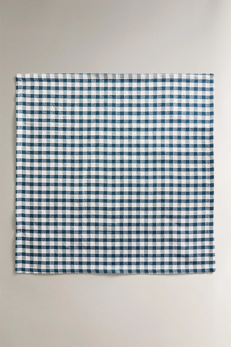 SET OF GINGHAM COTTON NAPKINS (SET 2)