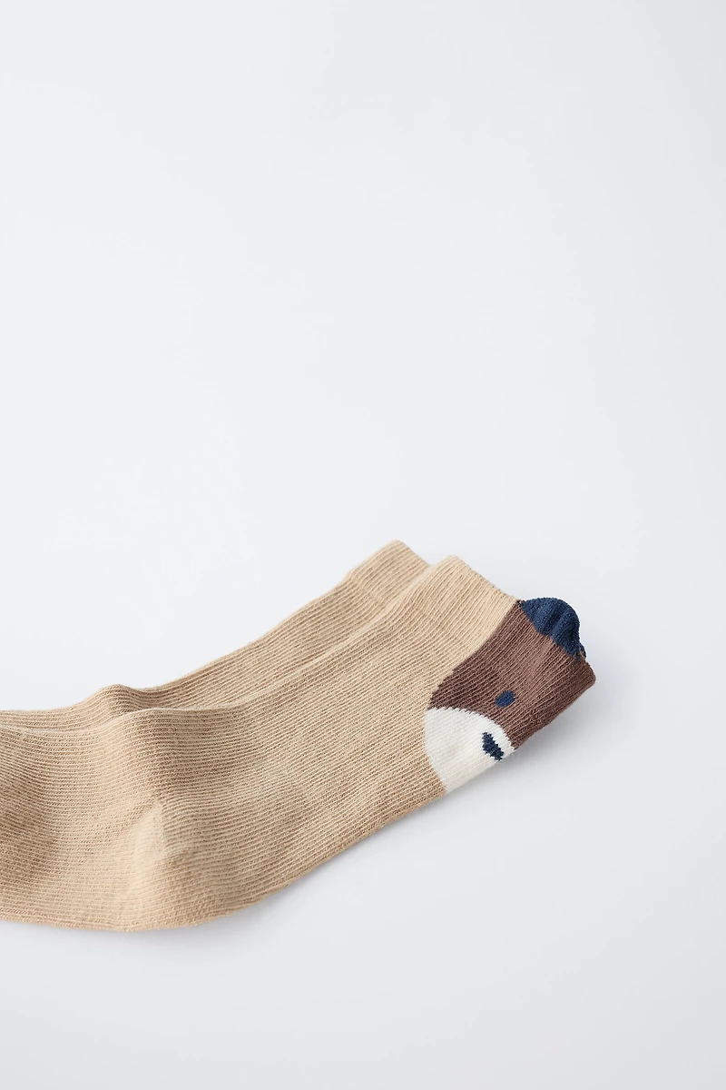 BEAR FACE SOCKS