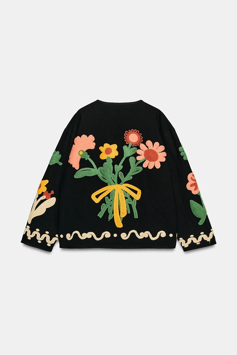 FLORAL EMBROIDERED JACKET