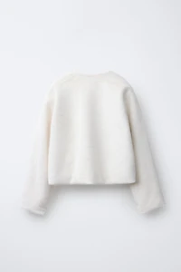 FAUX FUR BOLERO JACKET